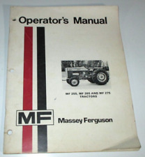 Manual de manutenção Massey Ferguson MF 255 265 275 proprietários/operadores de tratores 11-74 comprar usado  Enviando para Brazil