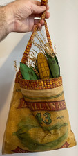 3 orelhas de tecido primitivo de milho e tecido pendurado bolsa de milho decoração country comprar usado  Enviando para Brazil