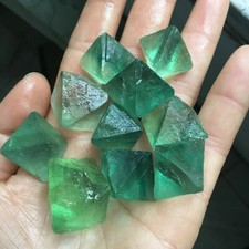 Cristal de quartzo octaedro fluorita verde natural cura Reiki 10 peças comprar usado  Enviando para Brazil