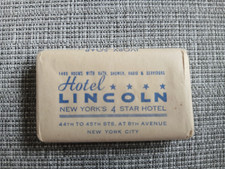 Hotel Lincoln mini barra de sabão sabonete vintage Nova York marfim comprar usado  Enviando para Brazil