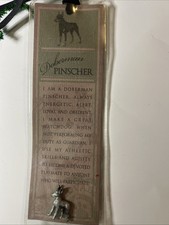 Pinscher Doberman Russ Berrie & Co filhotes de raça pura marcador de broche de estanho 21p comprar usado  Enviando para Brazil