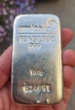 Umicore 1kg silver for sale  BURTON-ON-TRENT