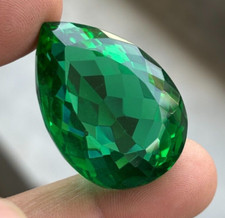 Pedra preciosa solta colombiana verde natural corte pera 90 cts certificada, usado comprar usado  Enviando para Brazil
