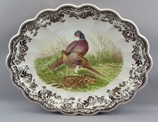 Spode Woodland 15" Bażant Owalny karbowany głęboki talerz do serwowania naczyń (drugi 2) na sprzedaż  Wysyłka do Poland