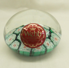 Webb continental paperweight for sale  ROTHERHAM