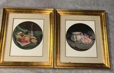 Par de peças de arte Carol Gibson Sayle - Letras de relógio de bolso e puff de pó Lady comprar usado  Enviando para Brazil