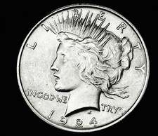1924 peace dollar. for sale  Portland