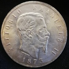 V.e.ii lire 1873 usato  Serino