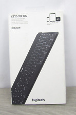Teclado Logitech Keys-To-Go Bluetooth ultraportátil para iPad preto testado comprar usado  Enviando para Brazil
