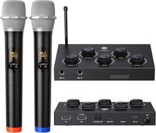 DIGITNOW!Conjunto de sistema de mixagem de microfone de karaokê portátil, com duplo UHF sem fio, usado comprar usado  Enviando para Brazil