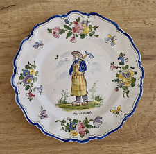 Magnifique assiette faience d'occasion  Roanne