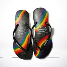 🌈 Chinelos HAVAIANAS Rainbow PRIDE Feliz Mês do Orgulho! Unissex masculino 9/10W 11/12 comprar usado  Enviando para Brazil