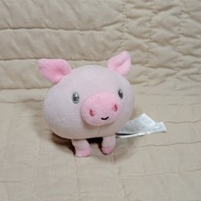 Carters Mini Pelúcia de Porco Rosa 4" Bola Redonda de Porco Stuffie Olhos Cinza Brinquedo de Fazenda comprar usado  Enviando para Brazil