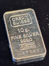 Silberbarren credit suisse gebraucht kaufen  Blieskastel