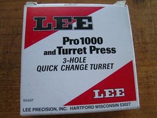 Lee hole turret for sale  Underwood