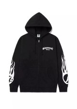 Flames zip hoodie for sale  MANCHESTER