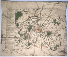 Rara mappa ottocentesca usato  Gaggiano