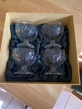 Crystal sundae dishes for sale  WIMBORNE