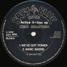 12" CHRIS SIMMONDS Active X-Trax EP BLU004 Baby Blue Re UK, usado comprar usado  Enviando para Brazil
