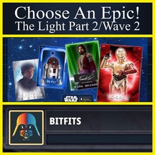 Usado, ESCOLHA QUALQUER EPIC THE LIGHT PARTE 2/W1 DA NOSSA CONTA-TOPPS STAR WARS CARD TRADER comprar usado  Enviando para Brazil