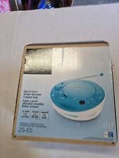 CD Player Sony ZS-E5 e Rádio AM/FM Estéreo - Azul, Estilo Frutiger Aero - Testado comprar usado  Enviando para Brazil
