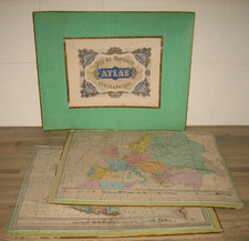 Puzzle ancien atlas d'occasion  Neuville-aux-Bois
