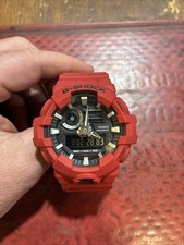 Relógio de pulso masculino Casio G-Shock GA700-4A vermelho com mostrador preto... comprar usado  Enviando para Brazil
