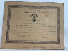Diplôme médaille militaire d'occasion  Cluny