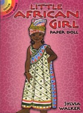 LITTLE AFRICAN GIRL PAPER DOLL (DOVER LITTLE ACTIVITY By Sylvia Walker EXCELLENT comprar usado  Enviando para Brazil