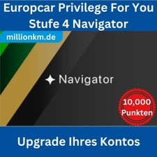 Europcar Privilege For You Navigator Status Upgrade con 10.000 puntos segunda mano  Embacar hacia Mexico
