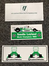 Williams stickers etc for sale  NOTTINGHAM