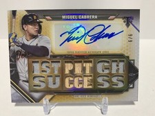 Miguel Cabrera 2021 Topps Triple Threads autógrafo patch peça de taco 9/9 SSP comprar usado  Enviando para Brazil