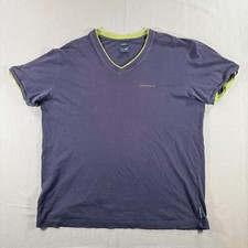 Camiseta Feminina Vintage Armani Jeans Manga Curta Grande Azul Decote V Bordada comprar usado  Enviando para Brazil