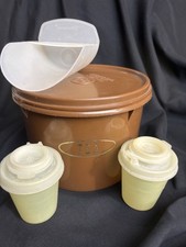 Tupperware recipiente de chá e tampa 263-7 e 238-26Sal pimenta shakers colher de farinha vintage comprar usado  Enviando para Brazil