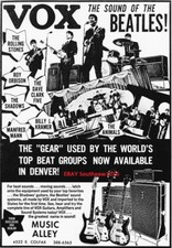 1964 Vox "The Sound Of The Beatles" Equipamento Musical Clássico Reimpressão Anúncio comprar usado  Enviando para Brazil