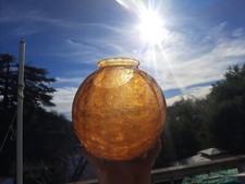 Vintage amber crackle for sale  Clearlake
