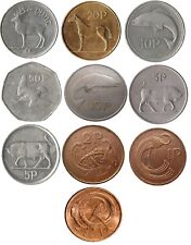 Usado, COLEÇÃO DE MOEDAS DECIMAIS IRLANDESAS IRLANDESAS DE UM PUNT A MEIO PUNT (£1 A 1/2P comprar usado  Enviando para Brazil