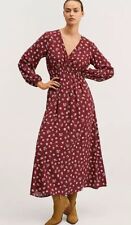 Mango Estampado Floral Vestido En Rojo Ru 10 (fm63-11) comprar usado  Enviando para Brazil
