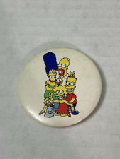 Usado, HOMER SIMPSON Barba Vermelha Rara Vintage Pinback Botão 2.25" The Simpsons Bart comprar usado  Enviando para Brazil