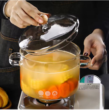 Transparent glass soup for sale  BURY