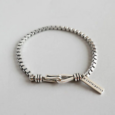 Pulseira feminina de prata esterlina 925 feita à mão vintage simplicidade comprar usado  Enviando para Brazil