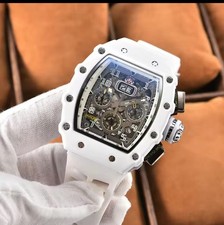 Orologio Richard Fashion Style Rapper Mille Colorful Deal Skeleton Bianco comprar usado  Enviando para Brazil