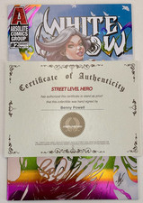 White Widow #2 - Variante Kickstarter Foil assinada por Benny Powell com certificado de autenticidade, usado comprar usado  Enviando para Brazil