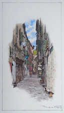 Vieux nice aquarelle d'occasion  France