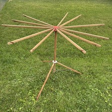 Antigo rack de secagem dobrável de madeira (guarda-chuva de 12 braços) braço faltando comprar usado  Enviando para Brazil