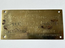 Antique plaque presented for sale  BUSHMILLS