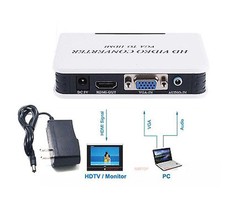 Adaptador de caixa conversor de vídeo 1080P áudio VGA para HDMI HD HDTV para PC laptop DVD comprar usado  Enviando para Brazil