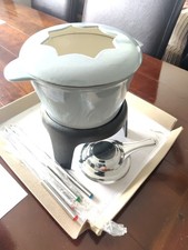 Cast iron fondue for sale  WARE