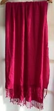 Cerise pink pashmina for sale  LUTTERWORTH