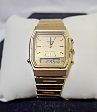 Usado, Antigo Seiko Quartzo Tom Dourado Analógico Digital Aço Inoxidável Traseiro- S88- LEIA comprar usado  Enviando para Brazil